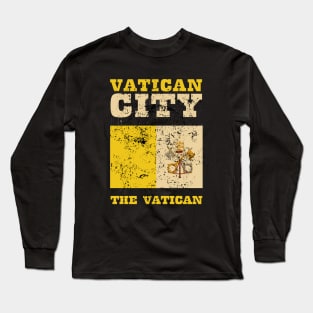 Flag of Vatican City Long Sleeve T-Shirt